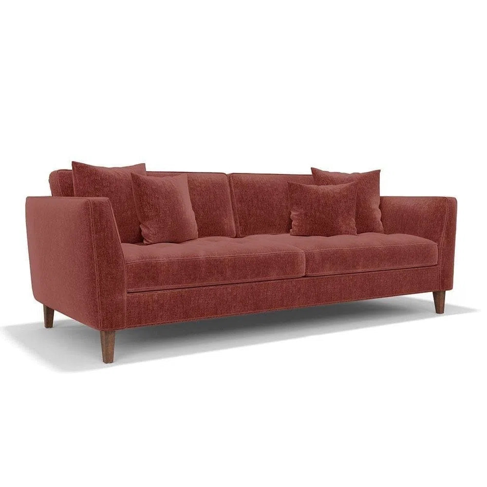 Canapé en velours caramel