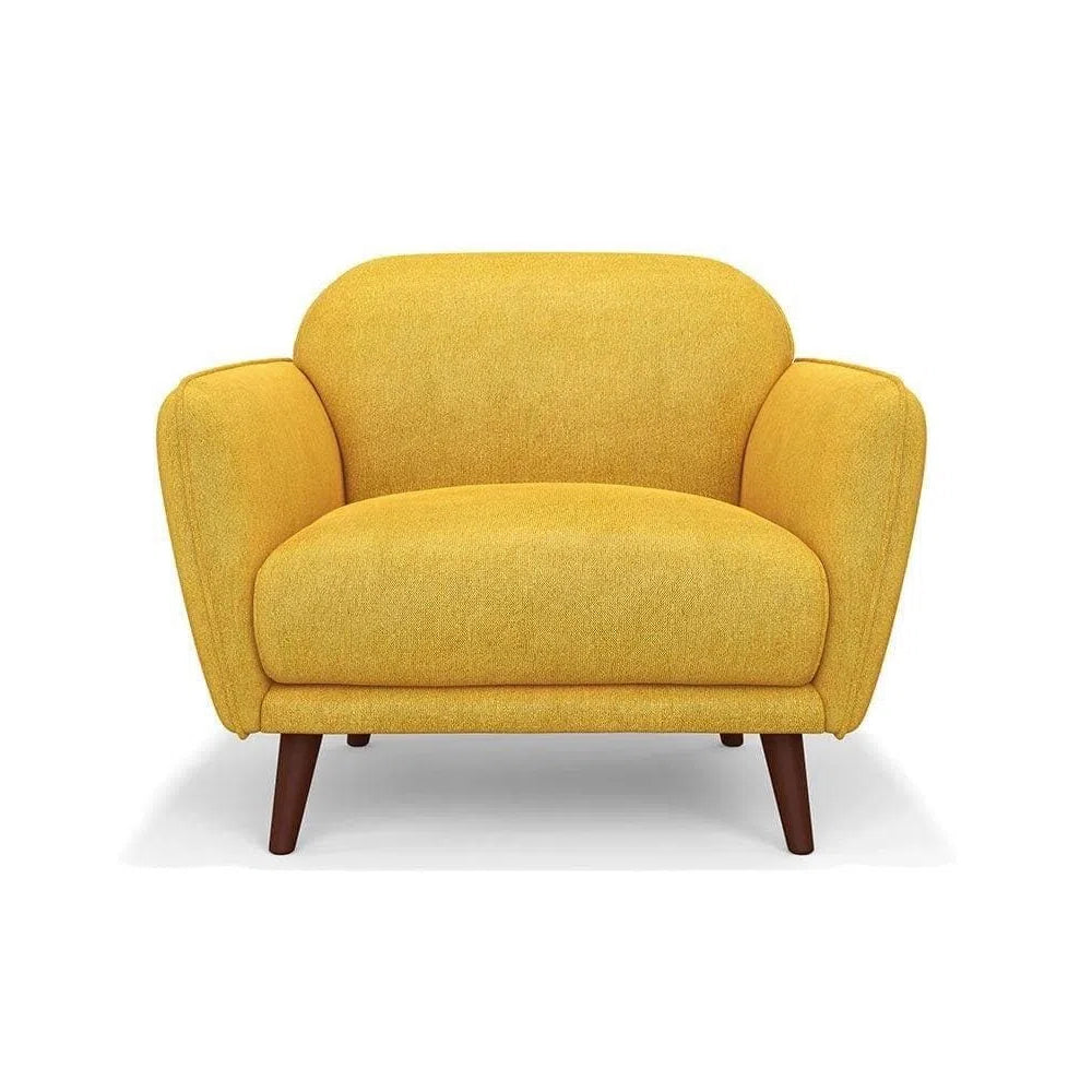 Fauteuil lounge rétro en forme de tarte aux œufs
