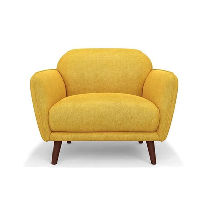 Fauteuil lounge rétro en forme de tarte aux œufs