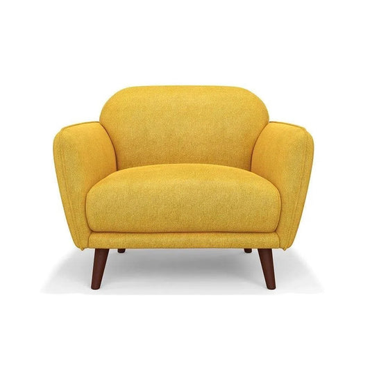 Fauteuil lounge rétro en forme de tarte aux œufs