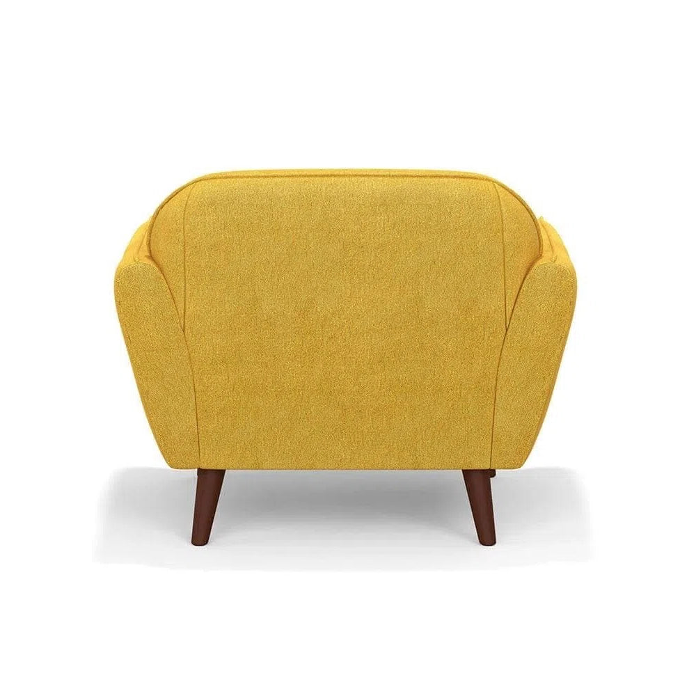 Fauteuil lounge rétro en forme de tarte aux œufs