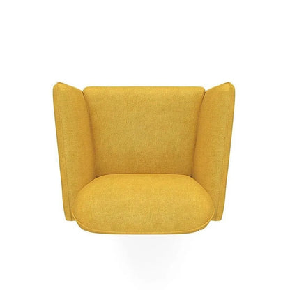 Fauteuil lounge rétro en forme de tarte aux œufs
